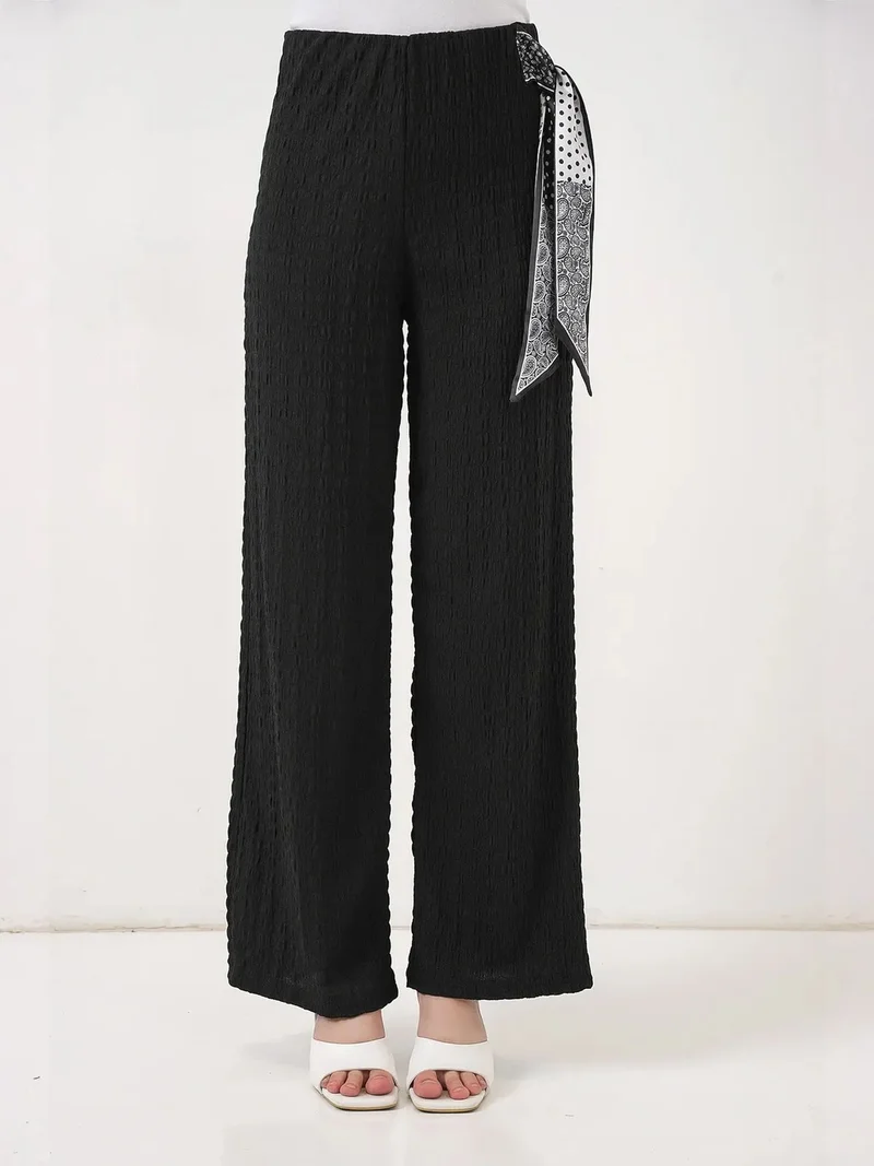 بيغ دارت BDART Textured Pants with Scarf Detail